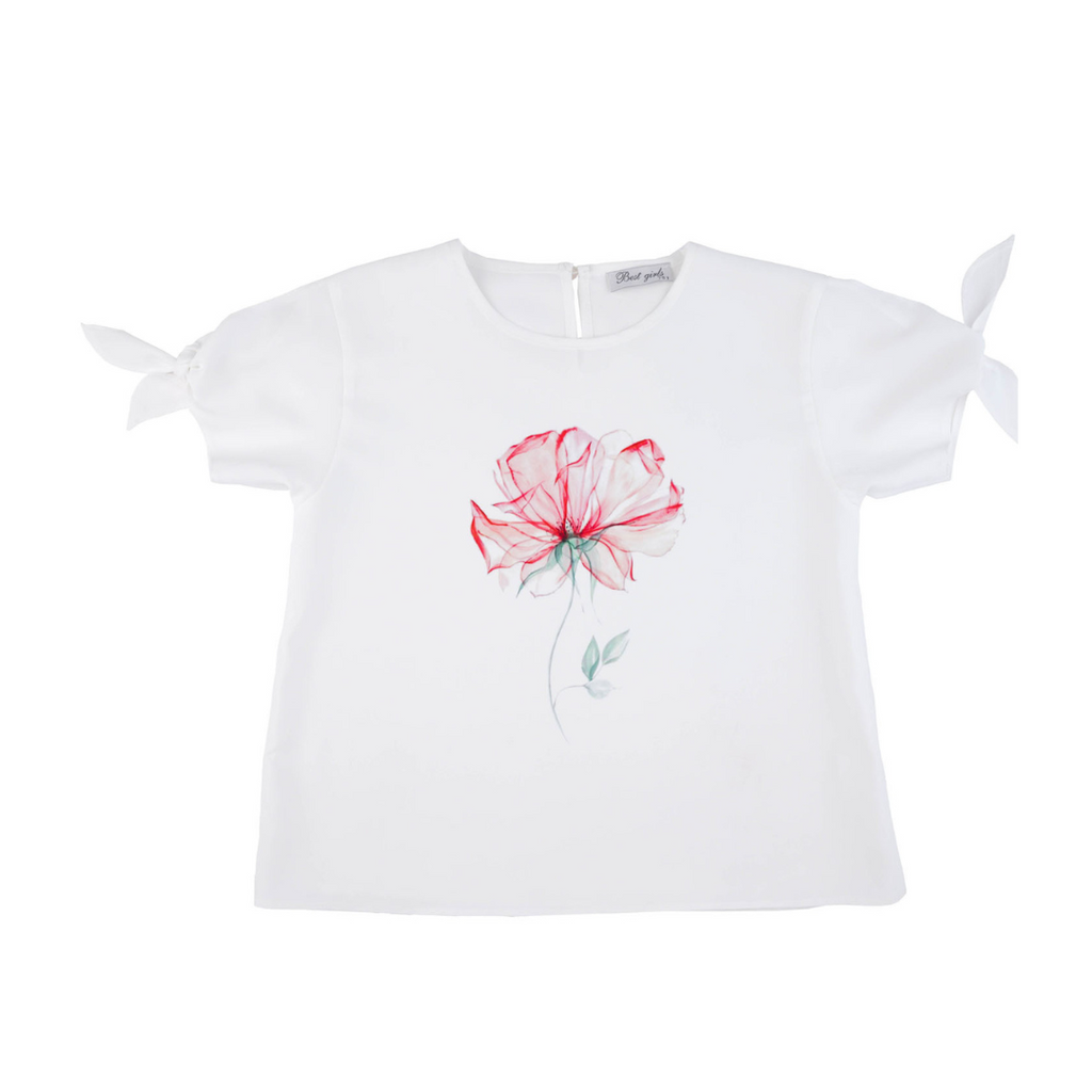 Pink Flower Girls Casual Set