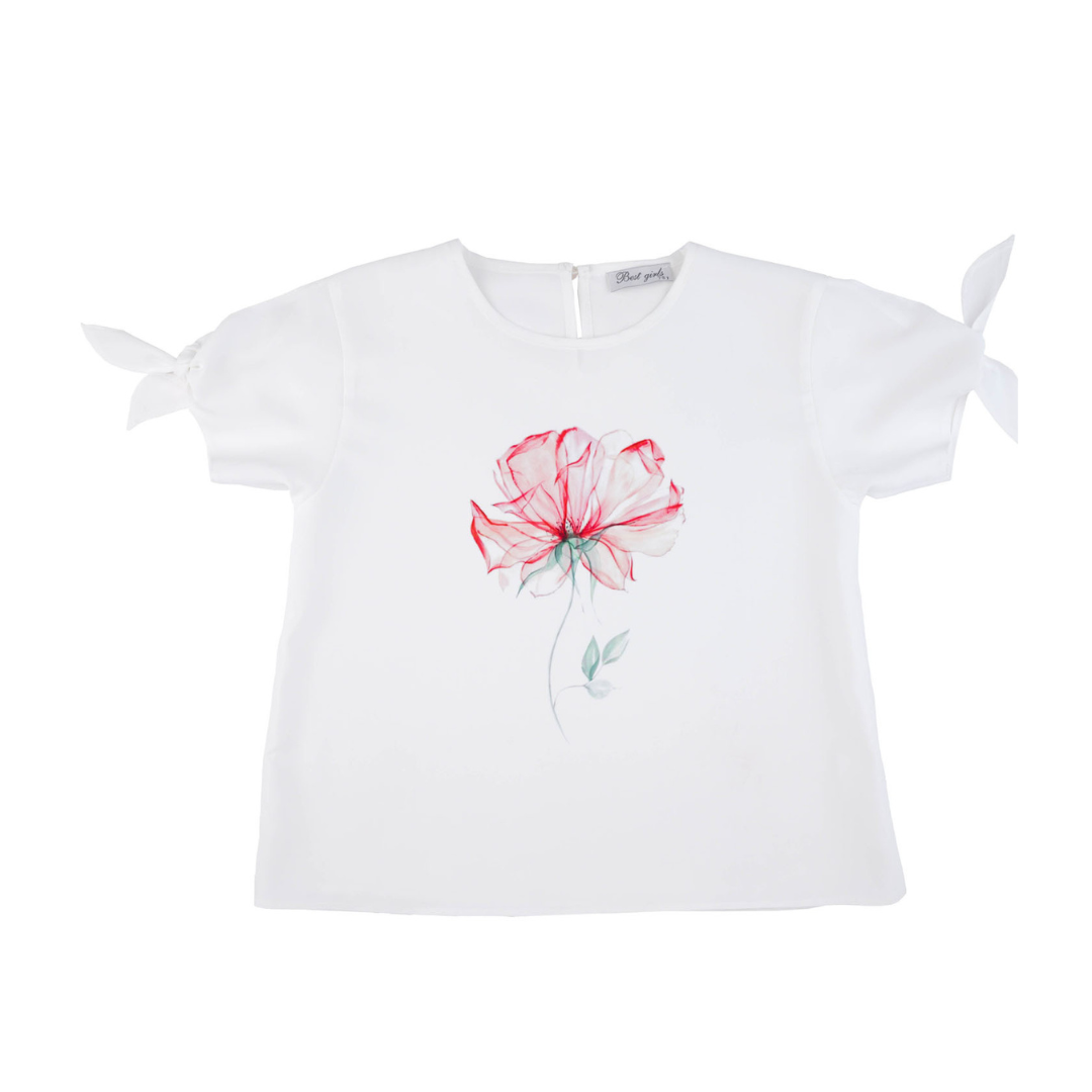 Pink Flower Girls Casual Set